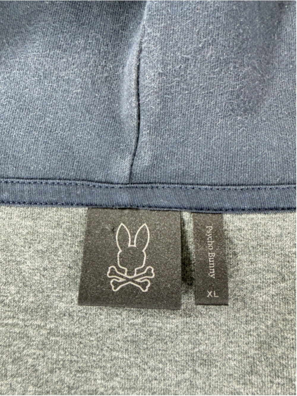 Psycho Bunny Full Zip Hoodie Classics Re-imagined Mens Size XL Navy Blue - Picture 2 of 16